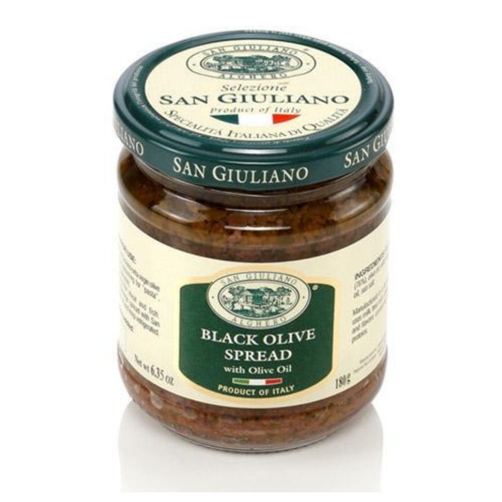 Order Online San Giuliano Black Olive Spread, 6.35 oz