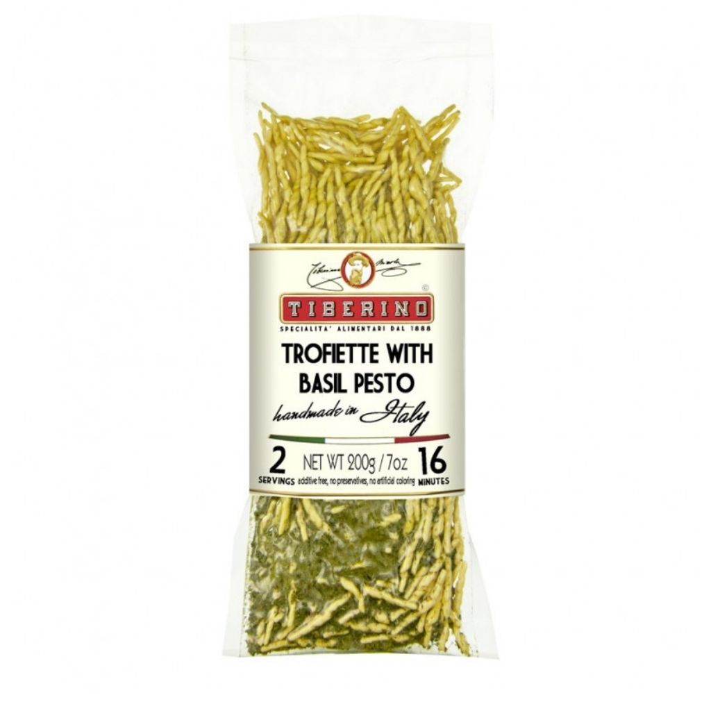 Shop Online Tiberino Trofiette With Basil Pesto One-Pot Pasta, 7 oz –  Authentic Italian Market Online - Gusto Grocery