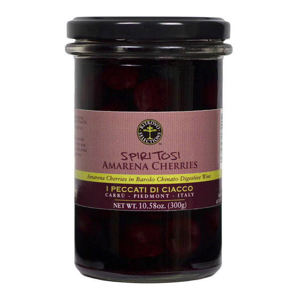 Ciacco Spiritosi Amarena Cherries in Barolo Chinato 300 gr / oz 10.58