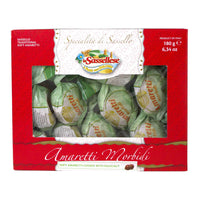 La Sassellese Soft  Amaretti Cookies with Hazelnuts in Window Box 180 gr / 6.34 oz