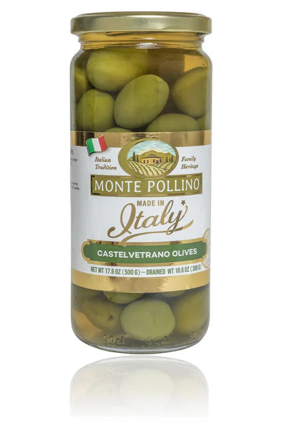 Monte Pollino Whole Castelvetrano Olives in Jar 300gr.