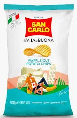 San Carlo Waffle Potato Chips 100 gr