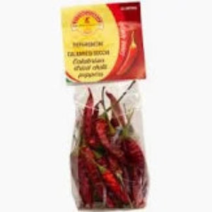 Tutto Calabria Dried Hot Long Chili Peppers With Stem, 20 g