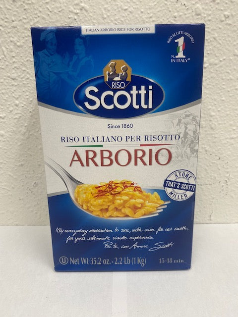Scotti Arborio Rice 1kg – Authentic Italian Market Online - Gusto Grocery