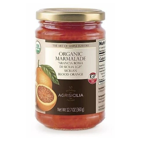 Agrisicilia Organic Blood Orange IGP Marmalade, 12.7 oz