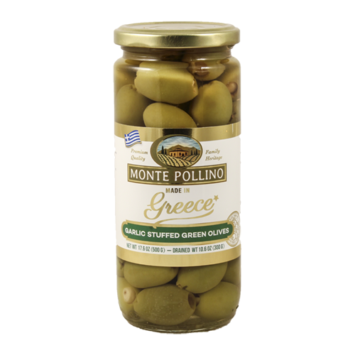 Monte Pollino Garlic Stuffed Green Olives