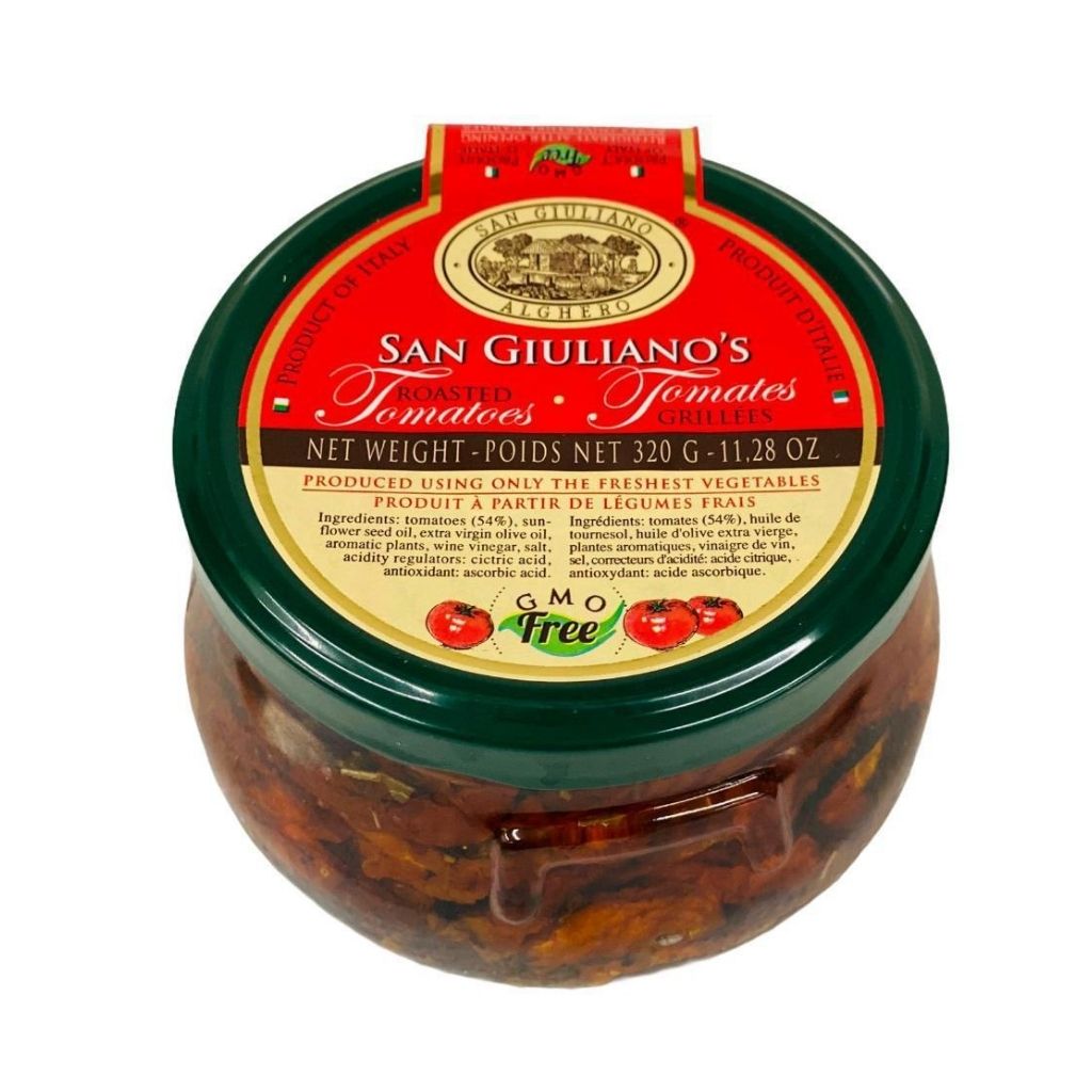 San Giuliano Roasted Sun Dried Tomatoes in Extra Virgin Olive Oil